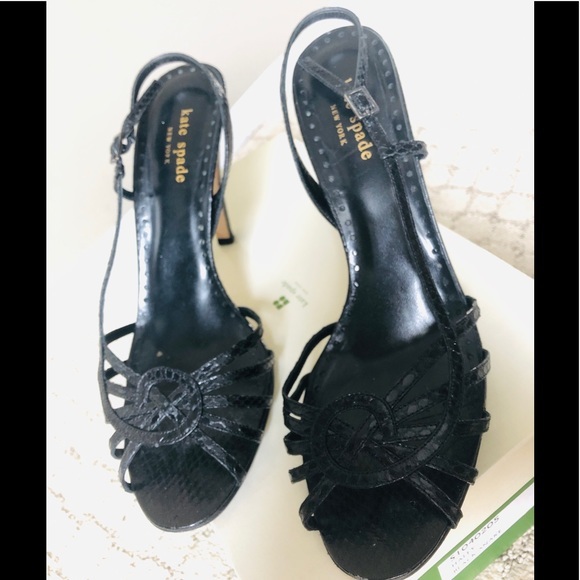 Kate Spade Haley Snakeskin Sandals - Picture 4 of 6